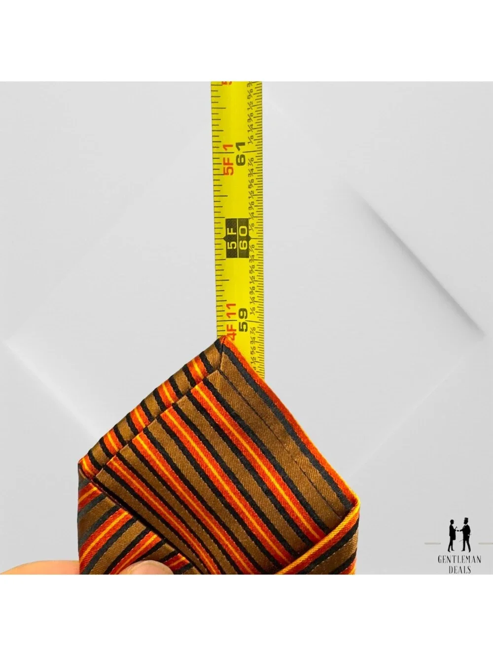 Christian Berg Stockholm Pure Silk Tie Striped Regimental Diagonal 59 x 3.5